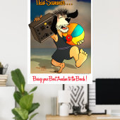 ボートいかりビーチ ポスター (ホームオフィス)