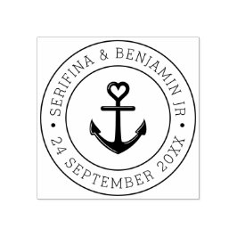 ボートいかりロマン航海の結婚ティズラウンド ラバースタンプ