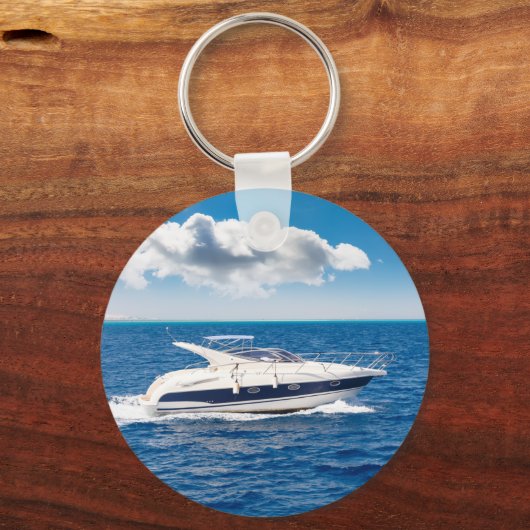 ボートいかりロープキャプテン名フォトバック海軍 キーホルダー (裏面)