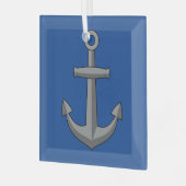 ボートいかり漫画 ガラスオーナメント (正面左)