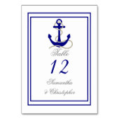 ボートいかり結婚のテーブル番号 テーブルナンバー (正面)