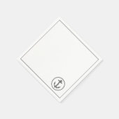 ボートいかり スタンダードカクテルナプキン (角)