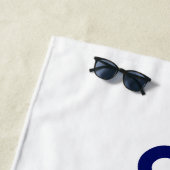 ボートいかり パーソナライズされた ビーチタオル (インサイチュ)