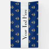 ボートいかり、船舶いかり、海いかり、海軍いかり 横断幕 (縦)