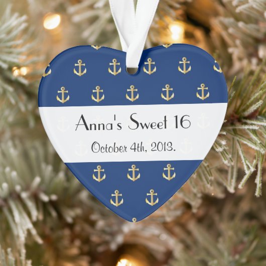 ボートいかり、船舶いかり、海いかり、甘い16 オーナメント (ツリー)