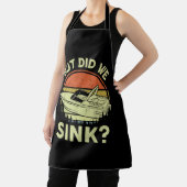 ボートおもしろいが、私たちは男性の女性モーターボートをシンクした エプロン (インサイチュ)