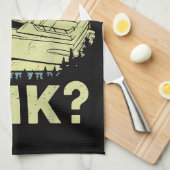 ボートおもしろいが、私たちは男性の女性モーターボートをシンクした キッチンタオル (四つ折り)