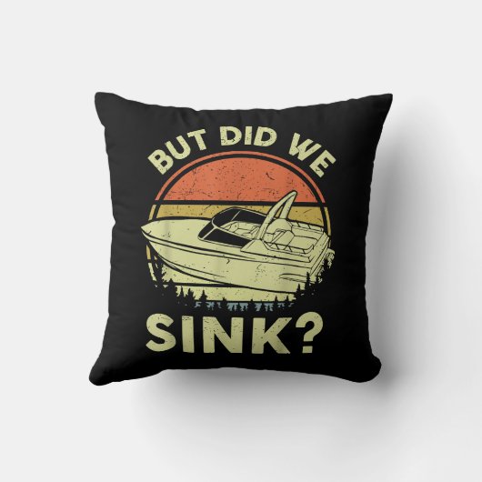 ボートおもしろいが、私たちは男性の女性モーターボートをシンクした クッション (裏面)