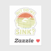 ボートおもしろいが、私たちは男性の女性モーターボートをシンクした シール (シート)