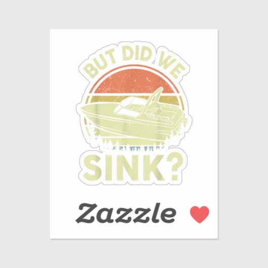 ボートおもしろいが、私たちは男性の女性モーターボートをシンクした シール (シート)