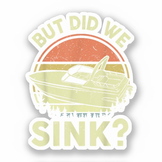 ボートおもしろいが、私たちは男性の女性モーターボートをシンクした シール (正面)