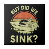 ボートおもしろいが、私たちは男性の女性モーターボートをシンクした タイル (正面)