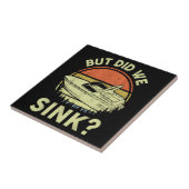 ボートおもしろいが、私たちは男性の女性モーターボートをシンクした タイル (側面)