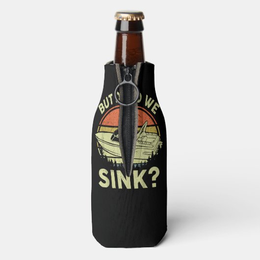 ボートおもしろいが、私たちは男性の女性モーターボートをシンクした ボトルクーラー (ボトル裏面)