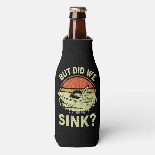 ボートおもしろいが、私たちは男性の女性モーターボートをシンクした ボトルクーラー (ボトル正面)