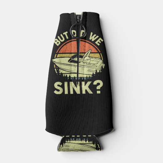 ボートおもしろいが、私たちは男性の女性モーターボートをシンクした ボトルクーラー (裏面)