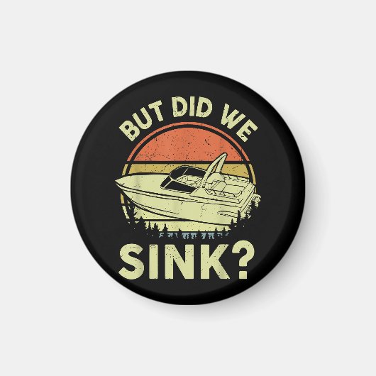 ボートおもしろいが、私たちは男性の女性モーターボートをシンクした マグネット (正面)