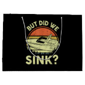 ボートおもしろいが、私たちは男性の女性モーターボートをシンクした ラージペーパーバッグ (裏面)