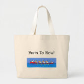 ボートおもしろいのペリカン漫画 ラージトートバッグ (正面)