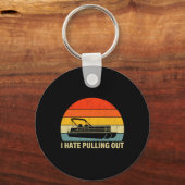 ボートおもしろいは引き出しを嫌い – Pontoon Boat Ca キーホルダー (正面)