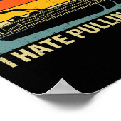 ボートおもしろいは引き出しを嫌い – Pontoon Boat Ca ポスター (角)