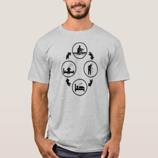 ボートおもしろいギフト、ローイングサイクル Tシャツ