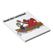 ボートおもしろいマンガを揺らすドナルド・トランプ ノートパッド (アングル)