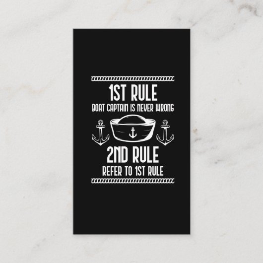ボートおもしろい船長のユーモアセーリング中毒の夫 名刺 (正面)