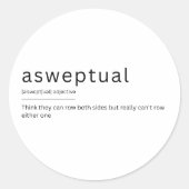 ボートおもしろい辞書の定義 ラウンドシール (正面)