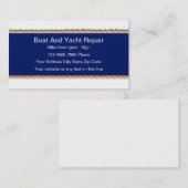 ボートおよびヨット修理名刺 名刺 (正面/裏面)