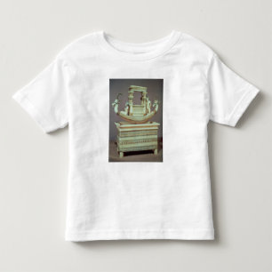 ボートが付いている箱は2つの頭部によって飾りました トドラーTシャツ