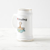 ボートが好き ビールジョッキ (正面左)