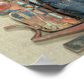 ボートが現れる型枠の王のペンダント ポスター (角)