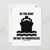 ボートが荒れてはいけない（ボートのサイン） ポストカード (正面/裏面)