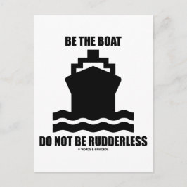 ボートが荒れてはいけない（ボートのサイン） ポストカード