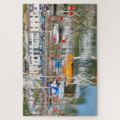 ボートでスチル、ルーツ、コーンウォール、イギリス ジグソーパズル (縦)