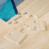 ボートでビーチ夏の写真 ジグソーパズル (側面)