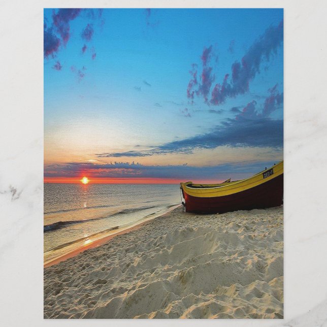 ボートでビーチ (正面)