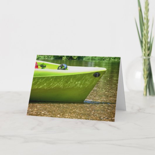 ボートで下流 カード (正面)