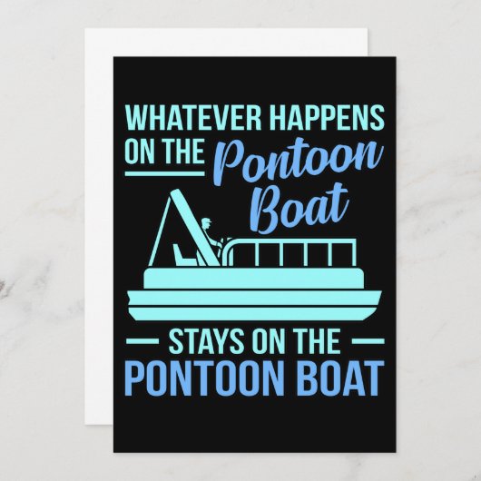 ボートで何が起きようと、船乗りセーラークルーズLOV 招待状 (正面/裏面)