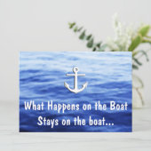 ボートで何が起こるか – ボートおもしろい中 招待状 (スタンド正面)