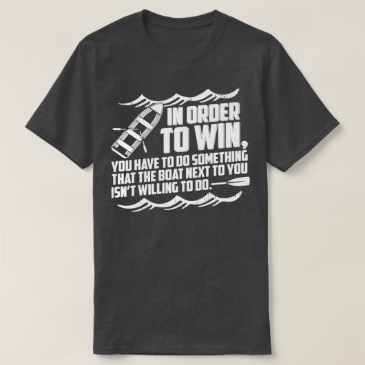 ボートで勝つために Tシャツ (デザイン正面)
