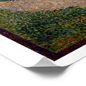 ボートで川の風景 ポスター (角)