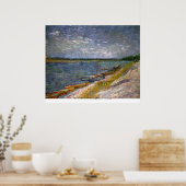 ボートで川を一望ゴッホ ポスター (キッチン)