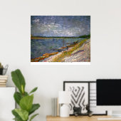 ボートで川を一望ゴッホ ポスター (ホームオフィス)