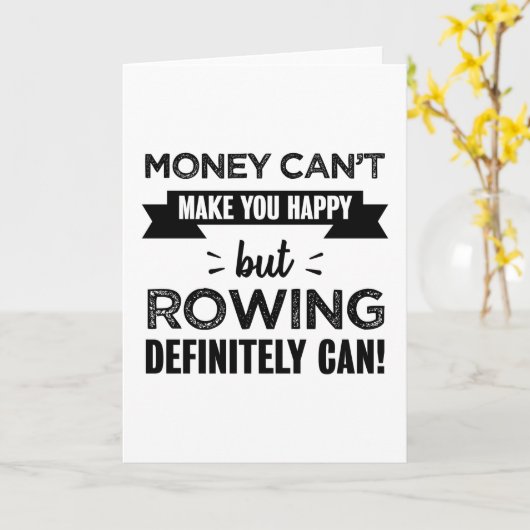 ボートで幸せなギフトをおもしろい作る カード (黄色い花)