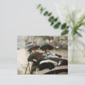 ボートで港に行く ポストカード (スタンド正面)