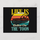 ボートで舟遊びをするセーラークルーズ愛好家の方が人生がよい 案内ポストカード (正面)