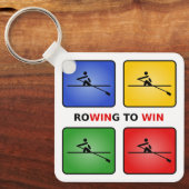 ボートで4色のクルーを獲得 キーホルダー (正面)
