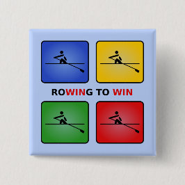 ボートで4色のクルーを獲得 缶バッジ